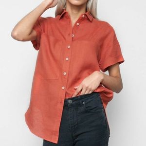 Bright Orange Dad Shirt